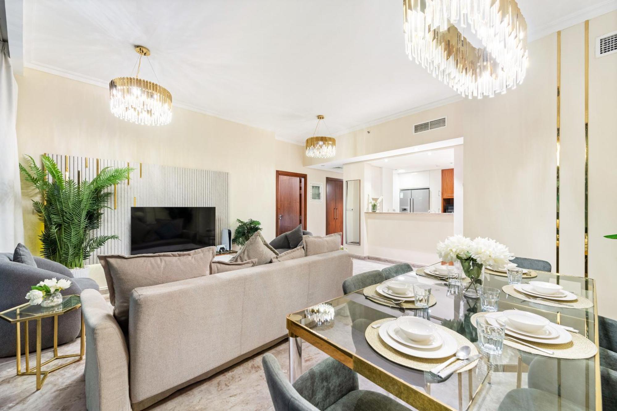 First Class 2Br With Full Dubai Skyline & Sea View Buitenkant foto
