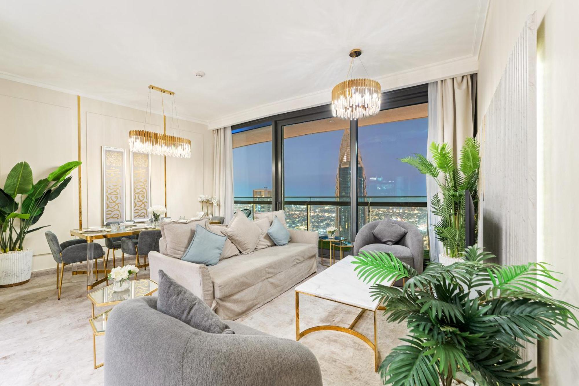 First Class 2Br With Full Dubai Skyline & Sea View Buitenkant foto