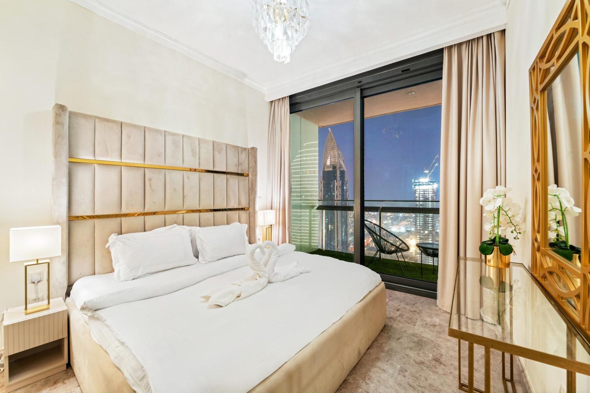 First Class 2Br With Full Dubai Skyline & Sea View Buitenkant foto