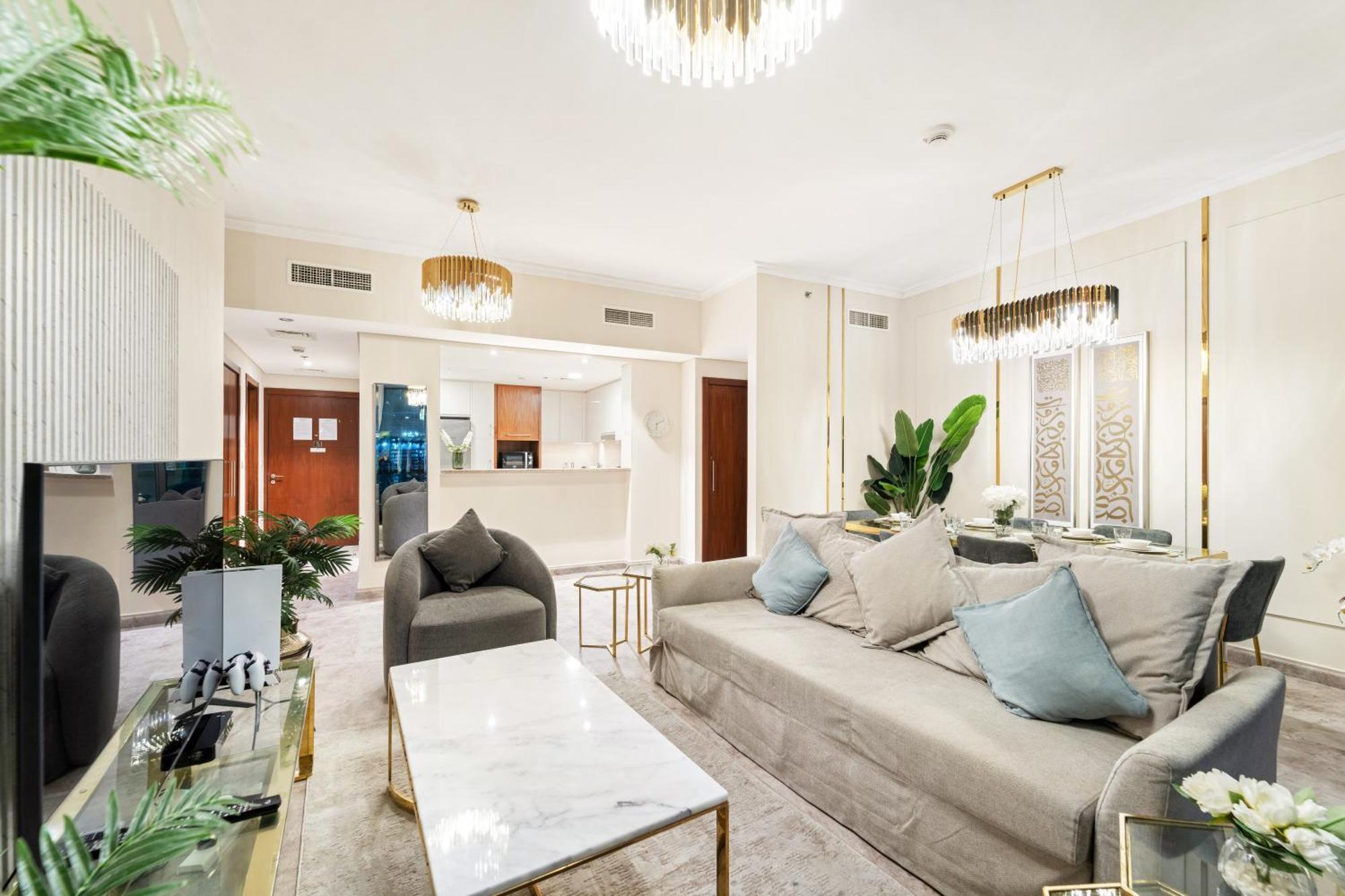 First Class 2Br With Full Dubai Skyline & Sea View Buitenkant foto