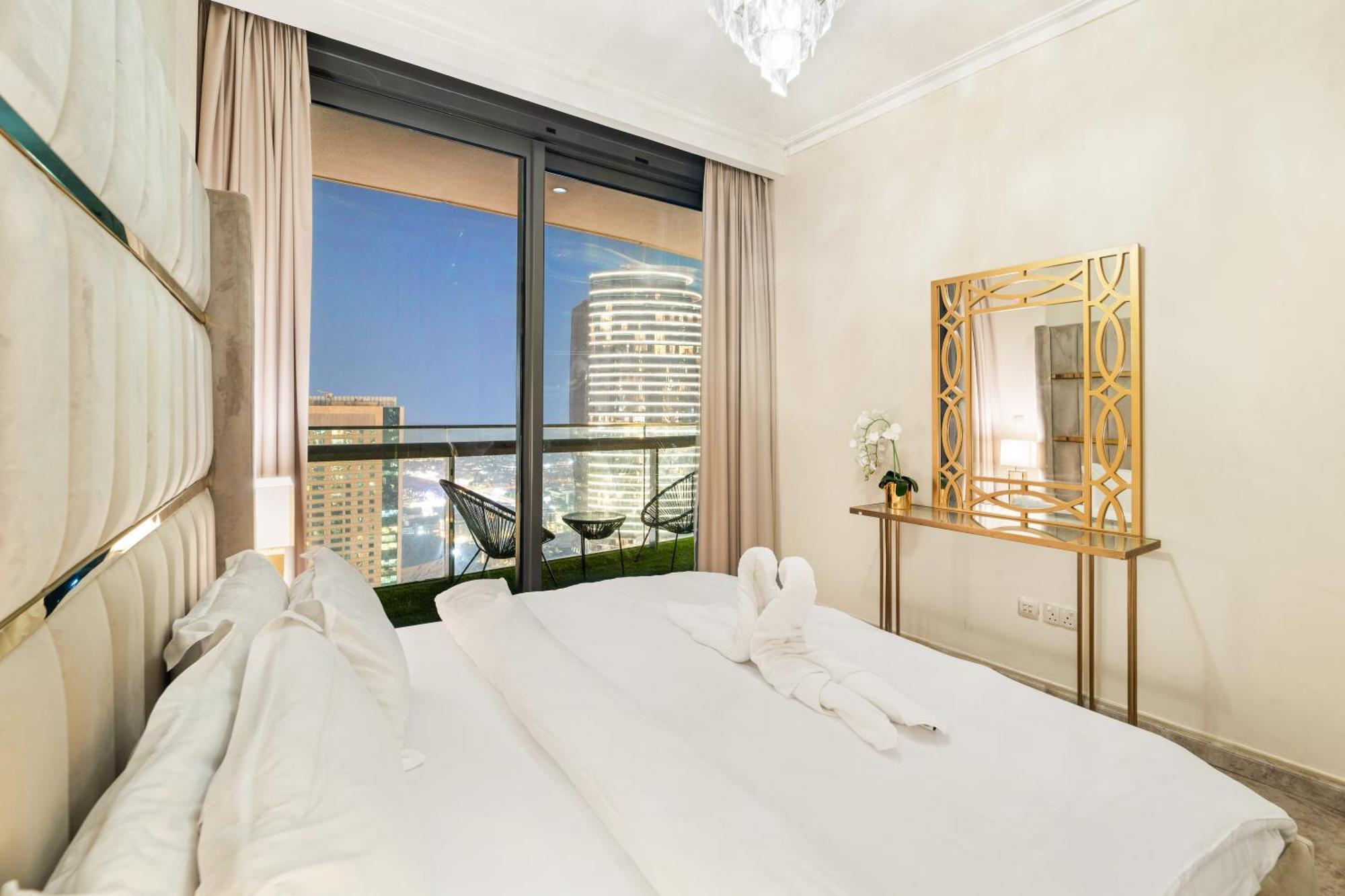 First Class 2Br With Full Dubai Skyline & Sea View Buitenkant foto