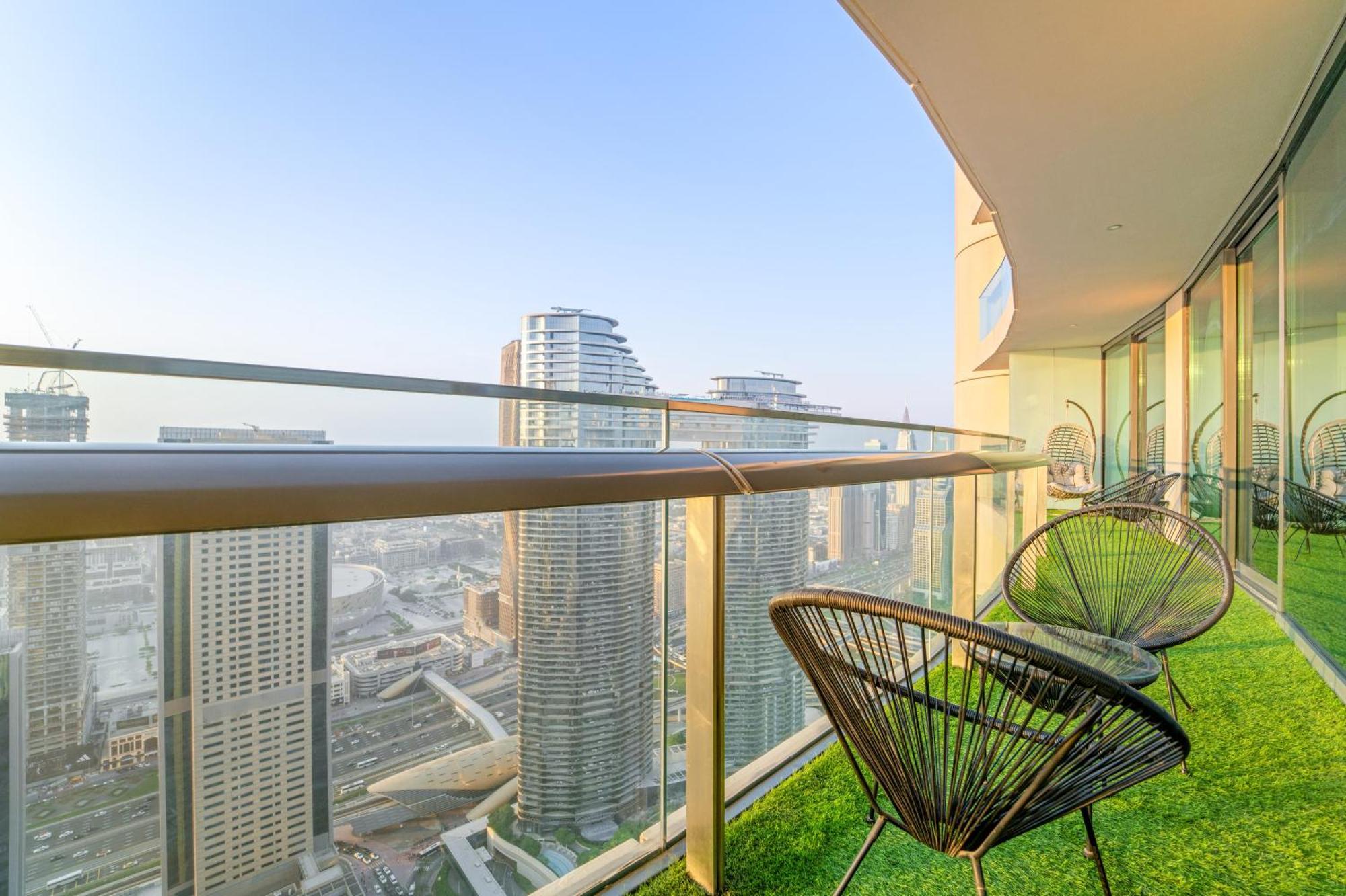 First Class 2Br With Full Dubai Skyline & Sea View Buitenkant foto