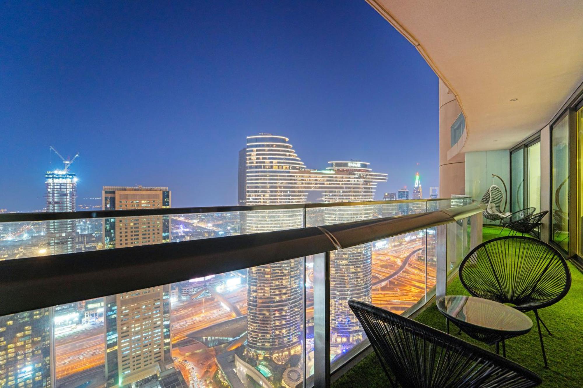 First Class 2Br With Full Dubai Skyline & Sea View Buitenkant foto