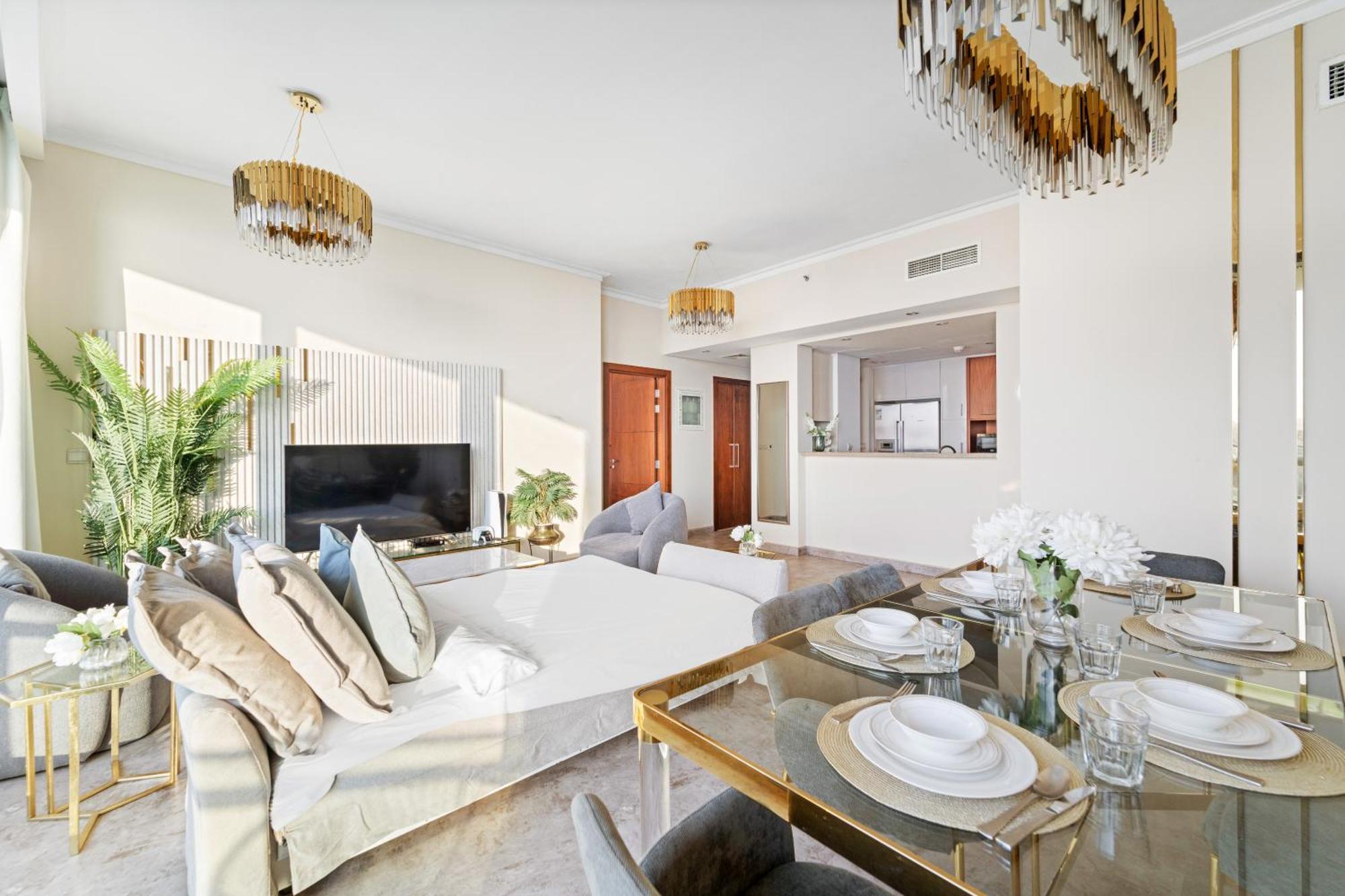 First Class 2Br With Full Dubai Skyline & Sea View Buitenkant foto